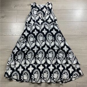 Diane Von Furstenberg Fay Crinkle Cotton Silk Sleeveless Floral Dress